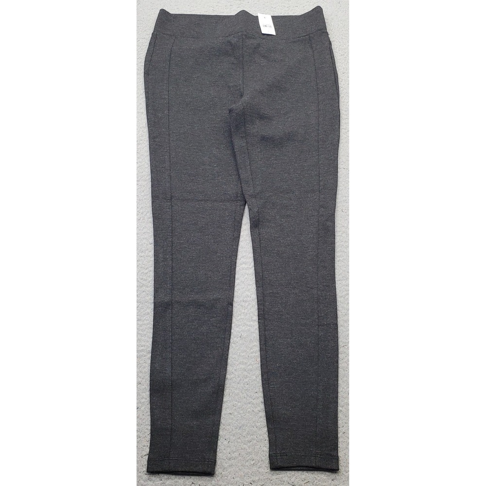 LOFT Knit Leggings Womens Small Gray Comfort Stretch Slim Skinny Leg Pull-On